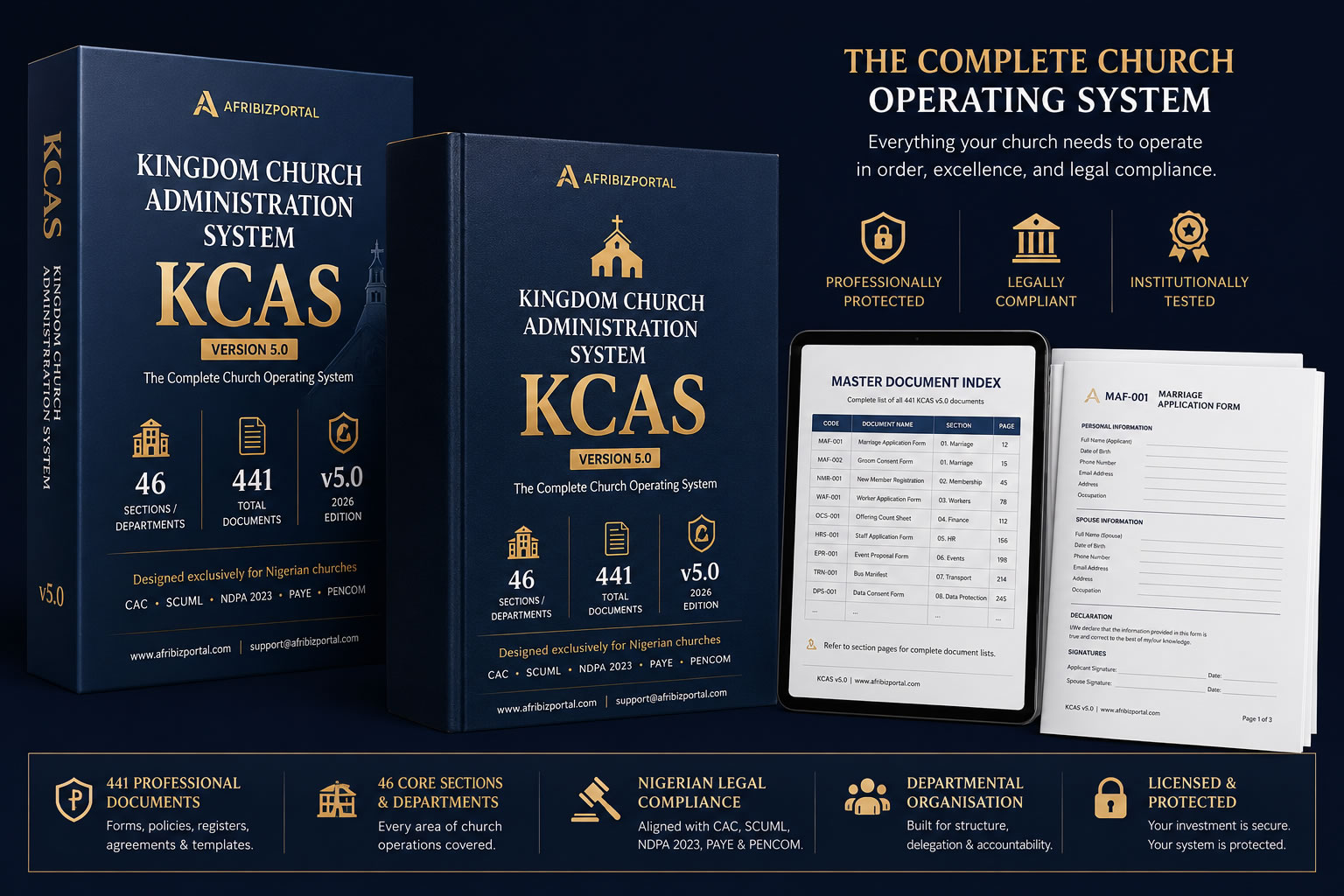 KCAS v5.0 full document spread